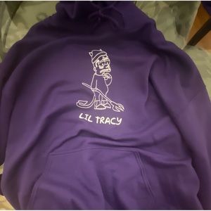 VERY RARE Lil Tracy x Superrradical Purple Hoodie - Size XL Peep Gothboiclique